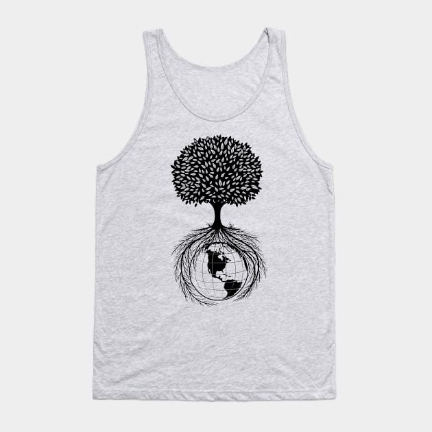 Tree Globe Tank Top by SWON Design